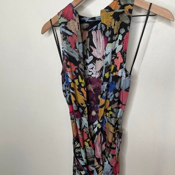 Ted Baker Abstract Print Pleated Neck Jumpsuit - Picture 10 of 11